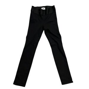 PAIGE Black High Rise Skinny Leg Pants Elastic Waist Size M
